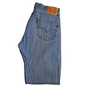 Levi's Mens Vintage 505 Medium Wash Blue Jeans
